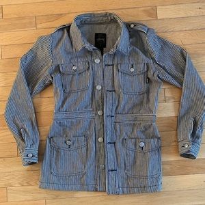 Stussy Striped Denim Jacket
